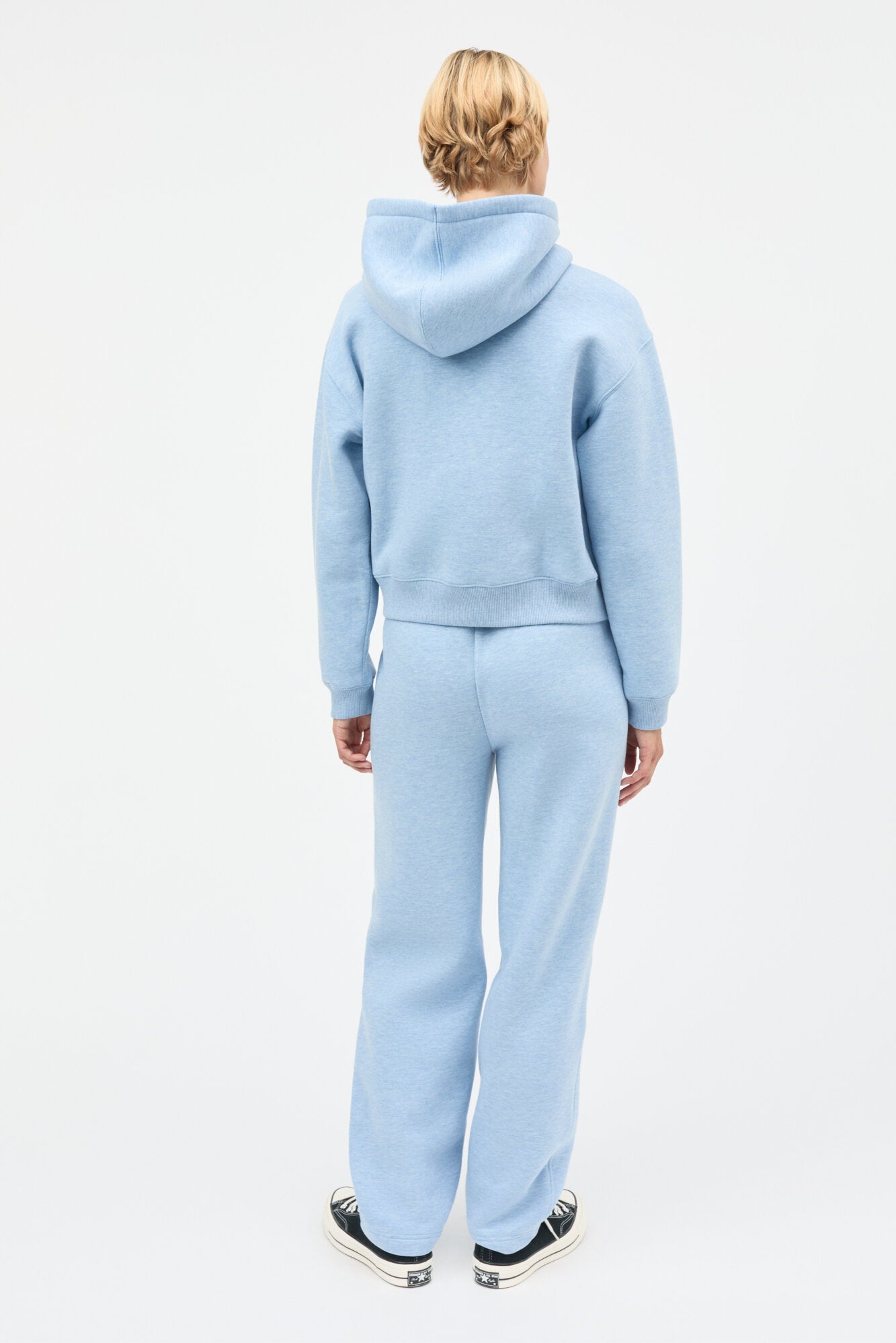 Standard Bobo hættetrøje - Light Blue Melange